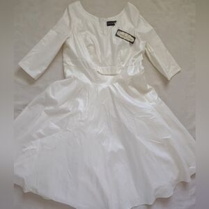 New🎀Voodoo Vixen Pinup wedding swing ivory shimmery retro vintage 50s style